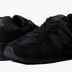 NIB All black New Balance 574 Men 7
